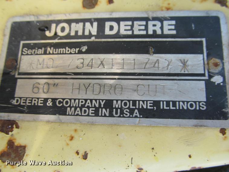 image for item DT9612 1987 John Deere 855 lawn tractor