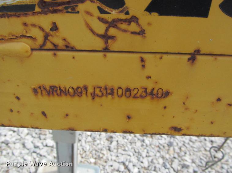 image for item DT9616 2001 Vermeer TLR25 stump grinder equipment trailer