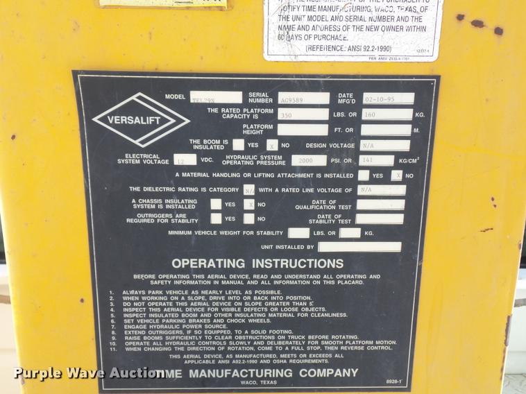 image for item J1538 1995 GMC Sierra 3500HD bucket truck