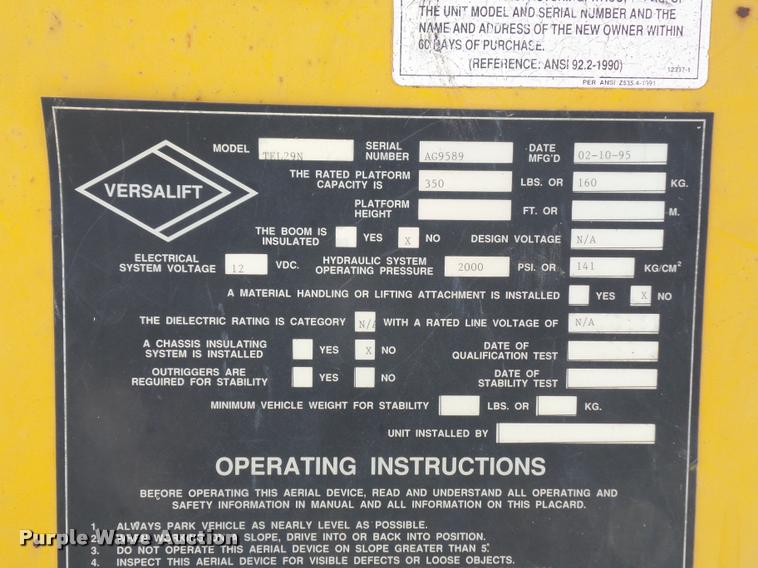 image for item J1538 1995 GMC Sierra 3500HD bucket truck