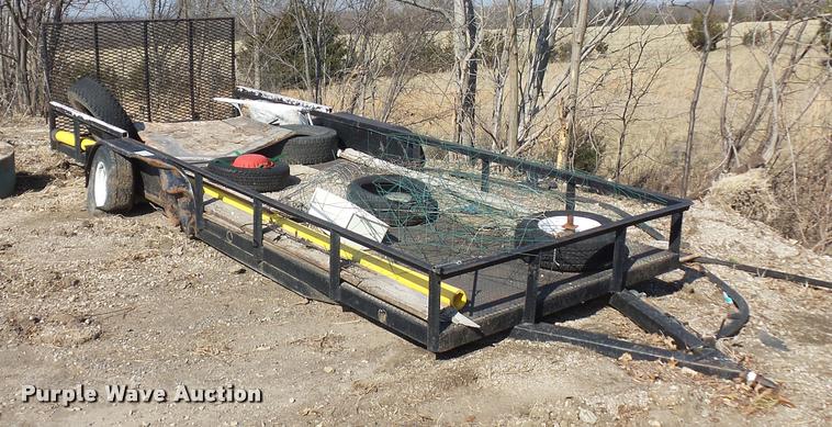 image for item J1552 2002 homemade utility trailer