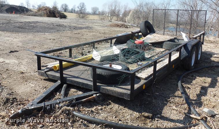 image for item J1552 2002 homemade utility trailer