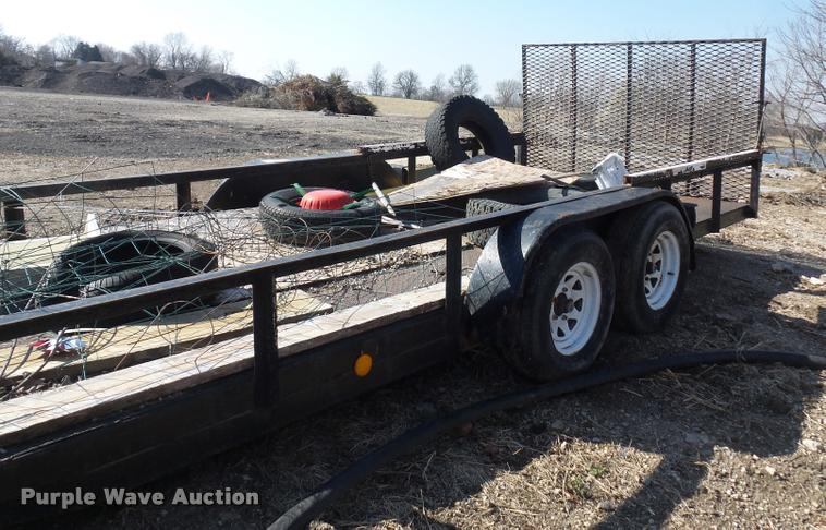 image for item J1552 2002 homemade utility trailer