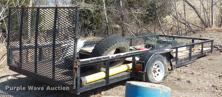 image for item J1552 2002 homemade utility trailer