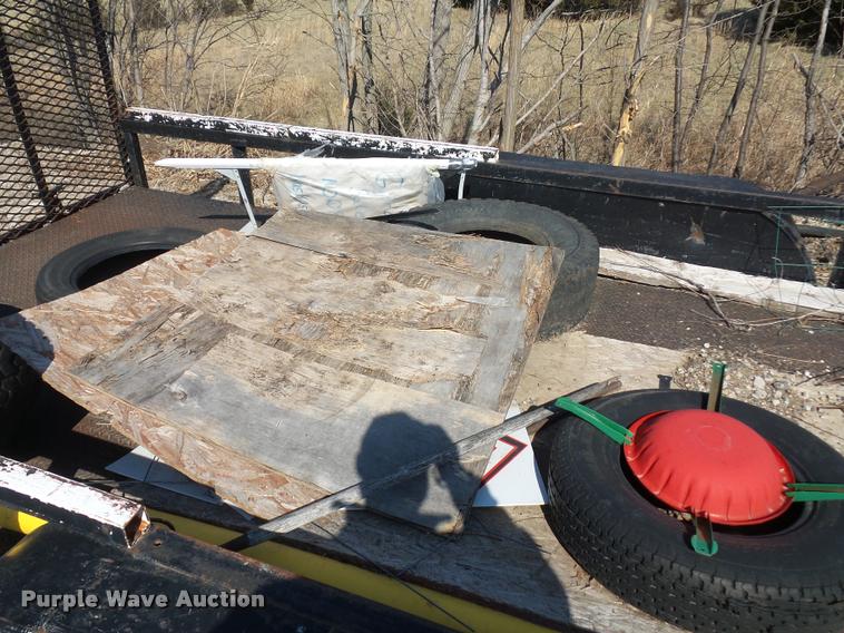 image for item J1552 2002 homemade utility trailer