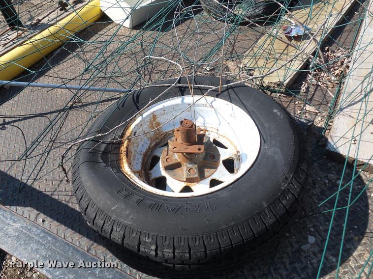 image for item J1552 2002 homemade utility trailer