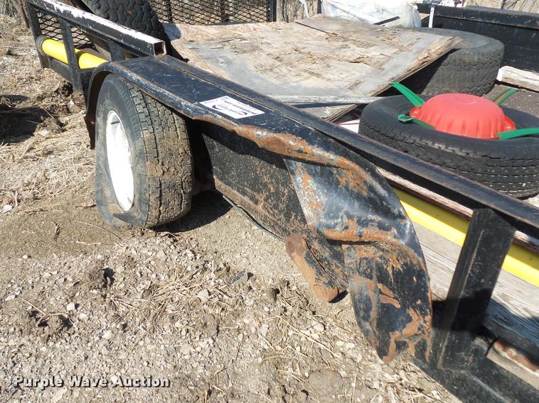 image for item J1552 2002 homemade utility trailer