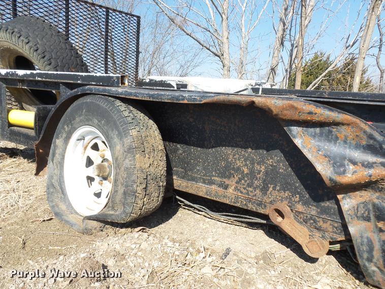 image for item J1552 2002 homemade utility trailer
