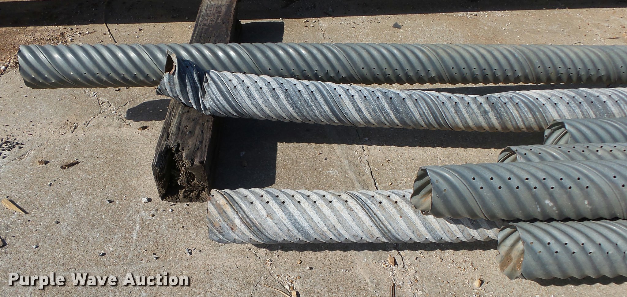 CMP perforated pipe in Brookline, MO Item DA9019 sold Purple Wave