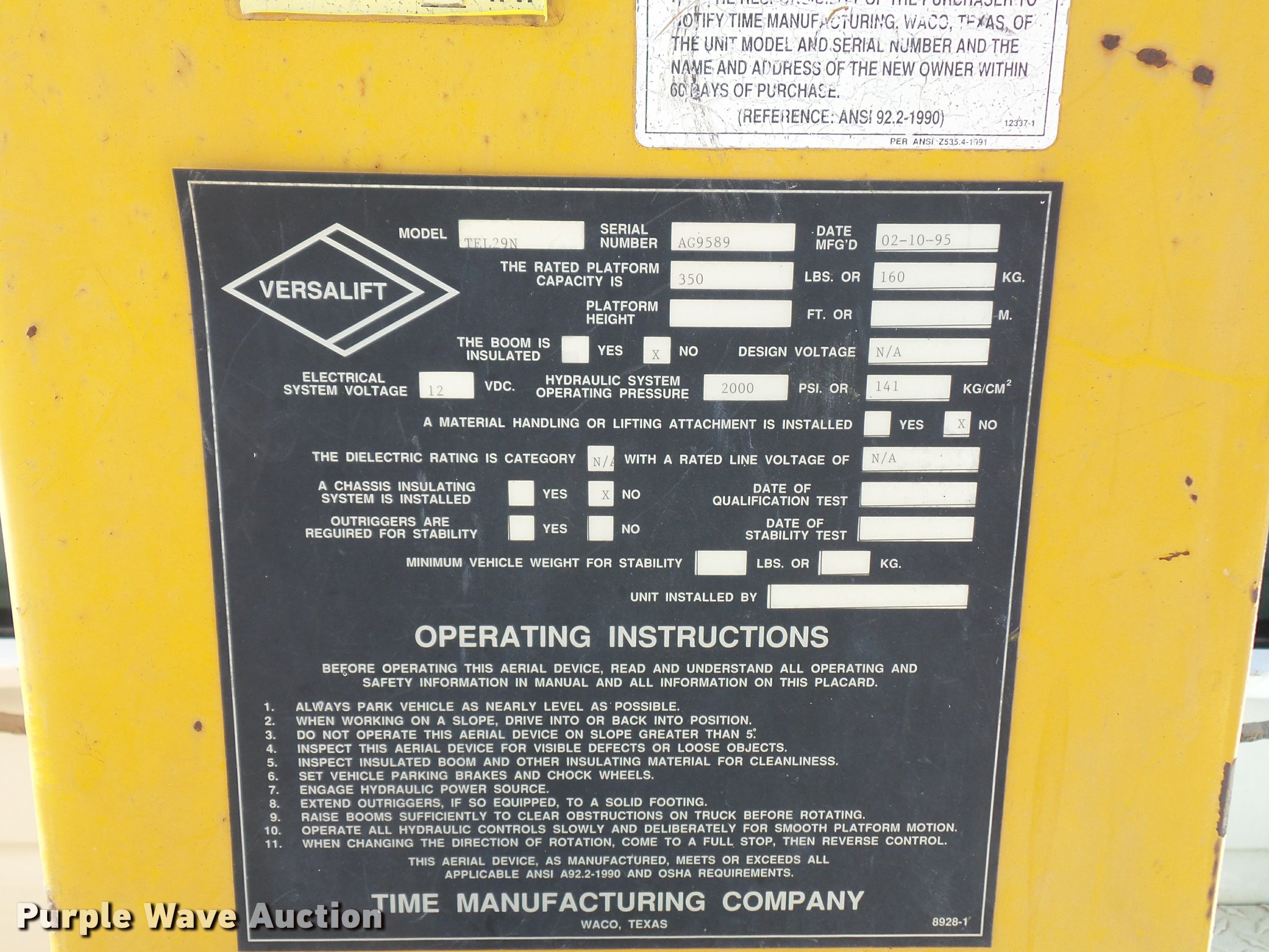 1995 GMC Sierra 3500HD bucket truck in Paola, KS | Item J1538 sold