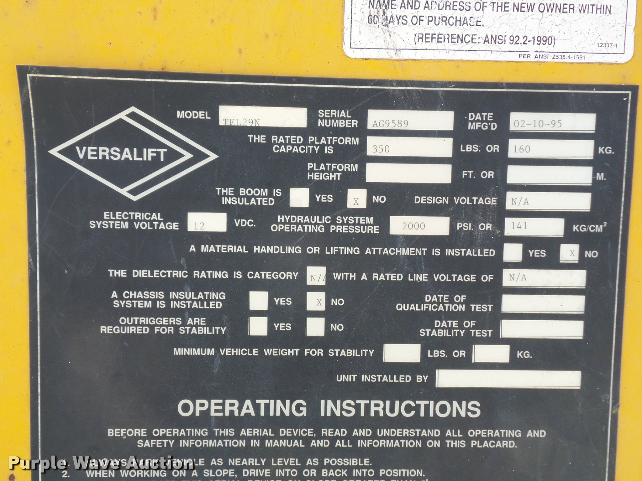 1995 GMC Sierra 3500HD bucket truck in Paola, KS | Item J1538 sold