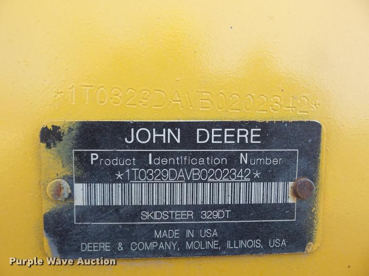 image for item BH9304 2011 John Deere 329D skid steer