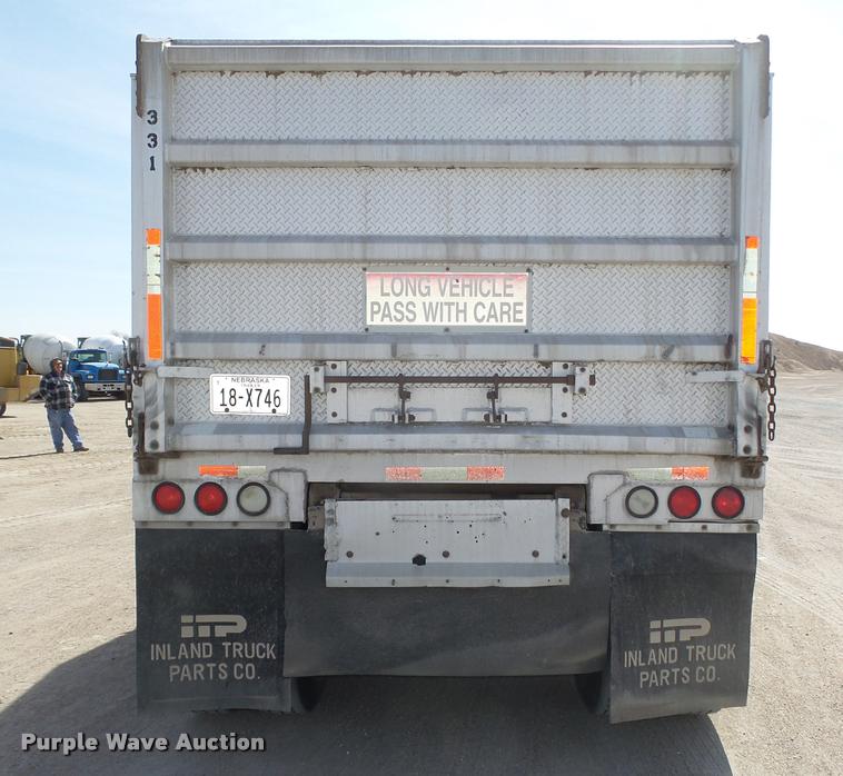 image for item DA0593 1992 Cornhusker 800 end dump pup trailer