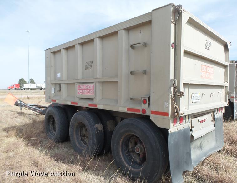 image for item DA0594 1994 Cornhusker end dump pup trailer
