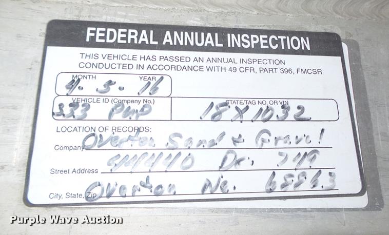 image for item DA0594 1994 Cornhusker end dump pup trailer