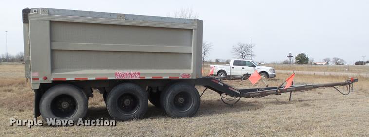 image for item DA0595 1994 Cornhusker 800 end dump pup trailer