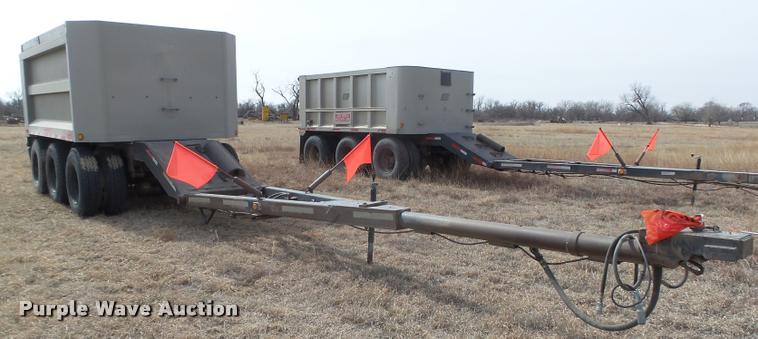 image for item DA0595 1994 Cornhusker 800 end dump pup trailer