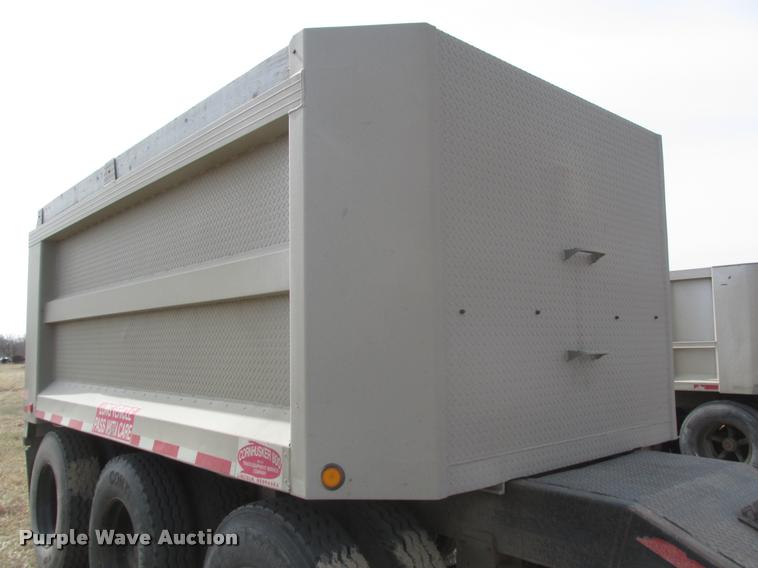 image for item DA0595 1994 Cornhusker 800 end dump pup trailer