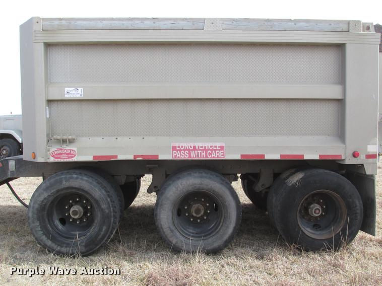image for item DA0595 1994 Cornhusker 800 end dump pup trailer