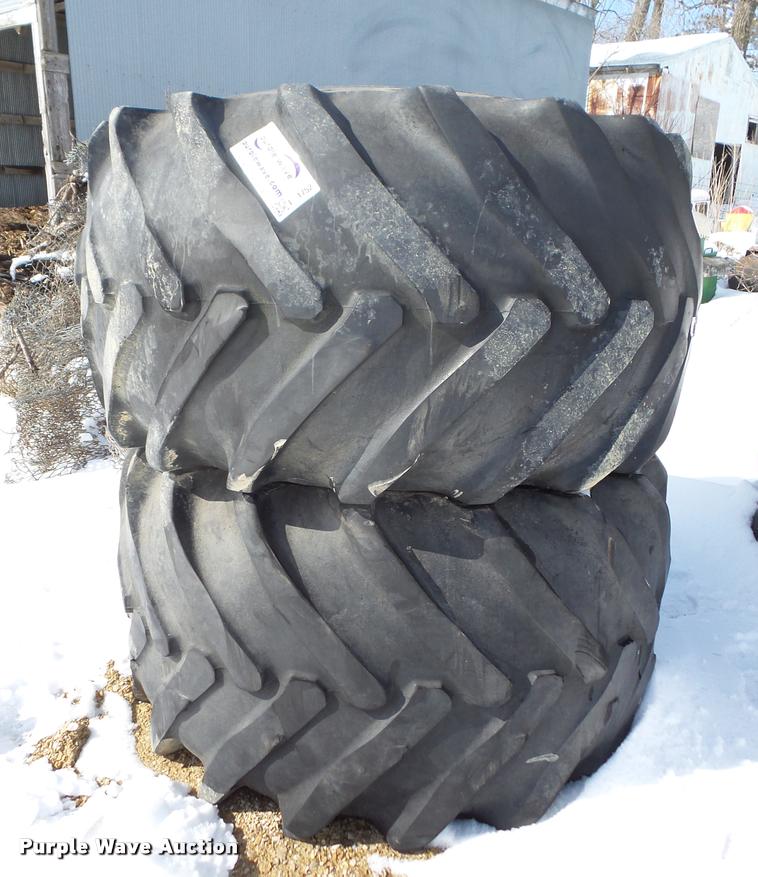 image for item DA1752 (2) Goodyear 67 x 34.00-25NHS tires