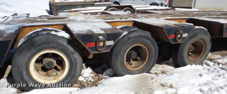 image for item DA1766 1965 Hyster R35T63-TIN lowboy equipment trailer