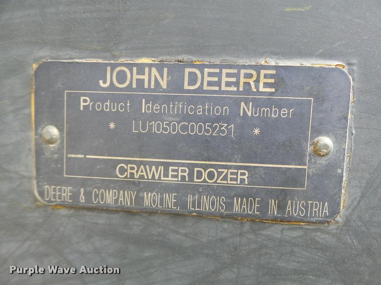 image for item DA3368 2001 John Deere 1050C dozer