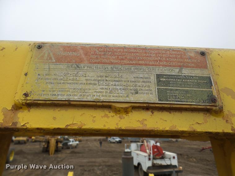 image for item DA7495 Komatsu D65P-8 dozer