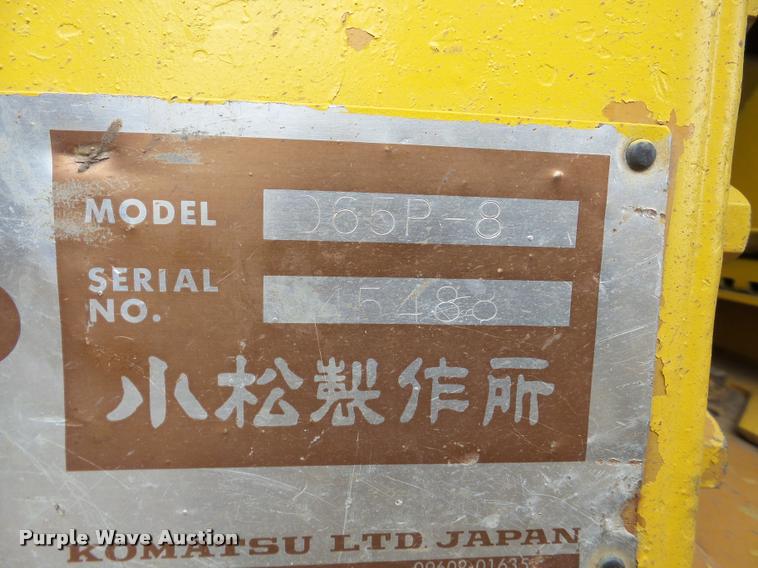 image for item DA7495 Komatsu D65P-8 dozer