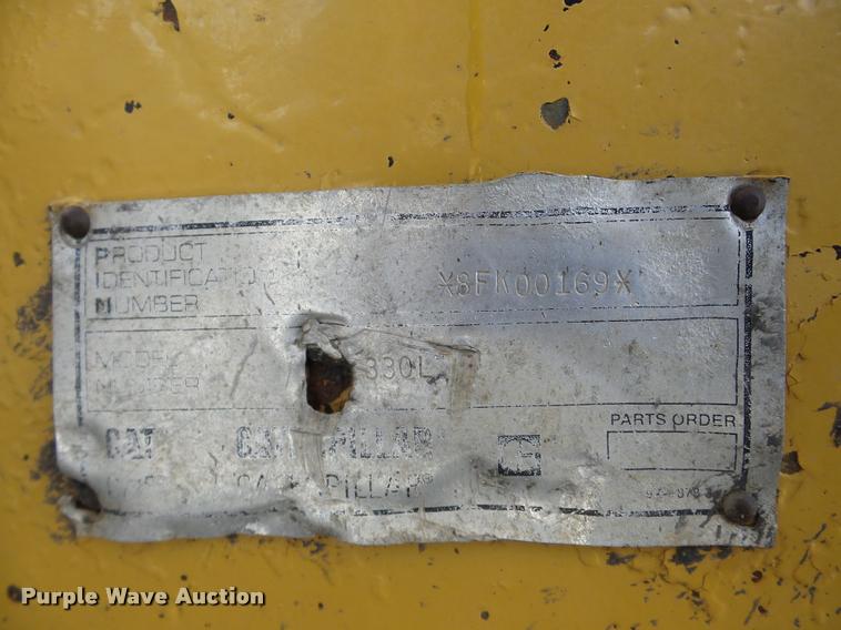 image for item DA7498 1993 Caterpillar 330 L excavator
