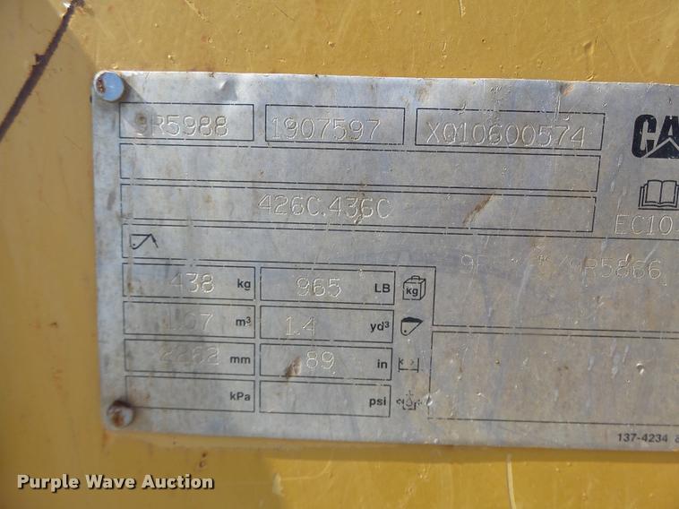 image for item DA9426 2001 Caterpillar 420D backhoe