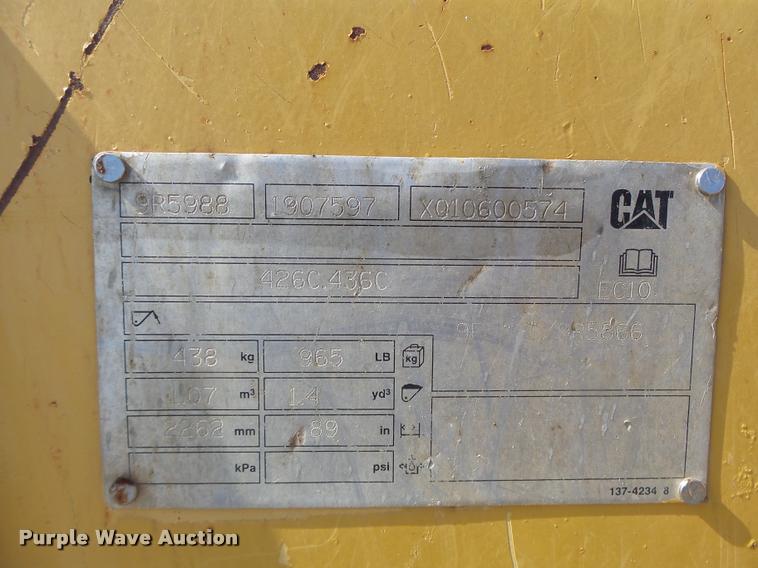 image for item DA9426 2001 Caterpillar 420D backhoe