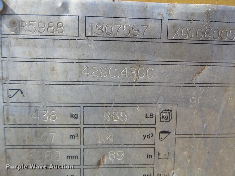 image for item DA9426 2001 Caterpillar 420D backhoe