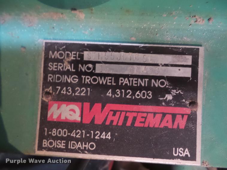 image for item DB0539 1999 Whiteman STH55JDTCSL power trowel