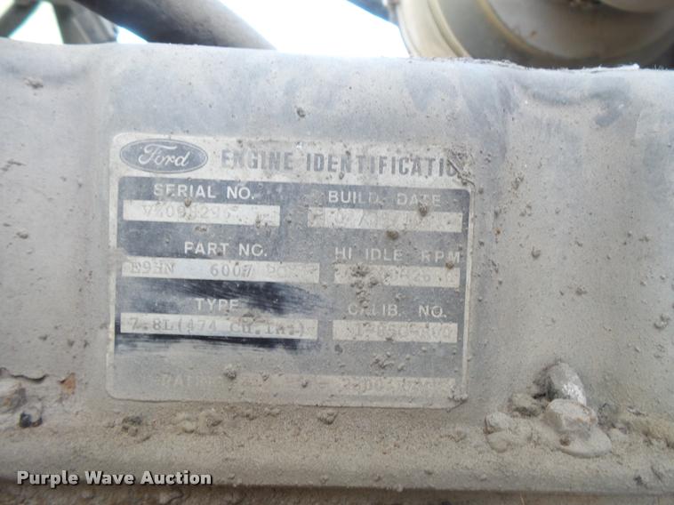 image for item DB1502 1991 Ford LT8000 dump truck