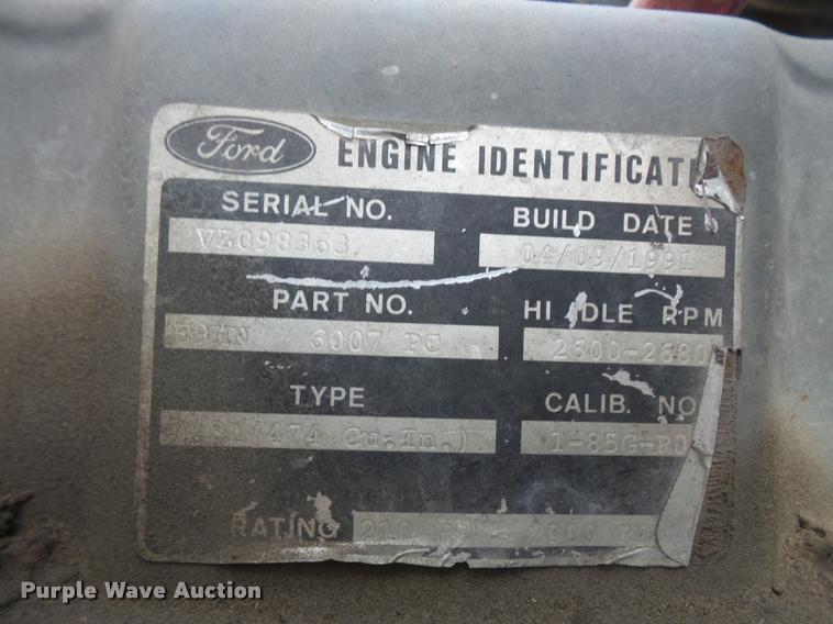 image for item DB1503 1991 Ford LT8000 dump truck