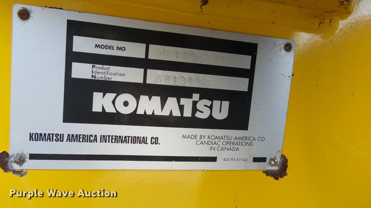 image for item DB3803 2003 Komatsu WA180-3MC wheel loader