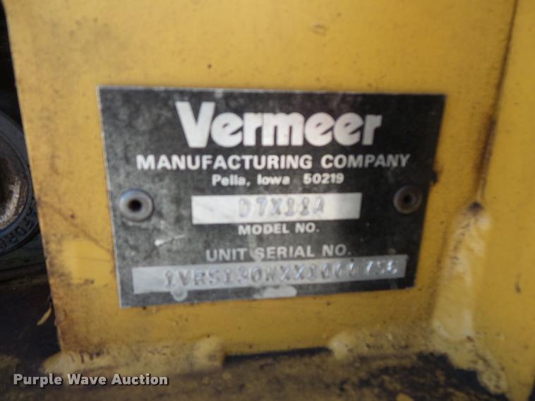 image for item DC9513 1999 Vermeer D7X11A Navigator directional drill and trailer