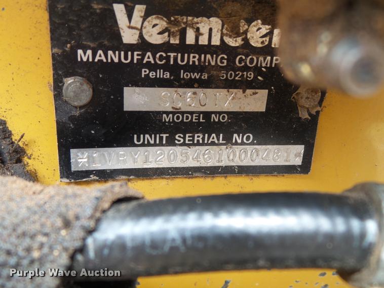 image for item DC9516 2006 Vermeer SC60TX stump grinder