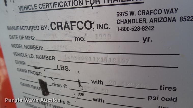 image for item DQ9912 1999 Crafco SS60 melter/applicator