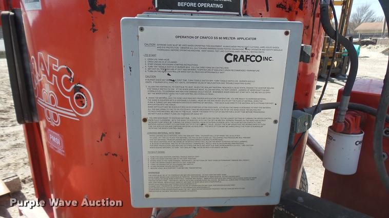 image for item DQ9912 1999 Crafco SS60 melter/applicator