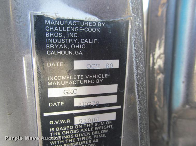 image for item J2618 1978 GMC Brigadier pump truck