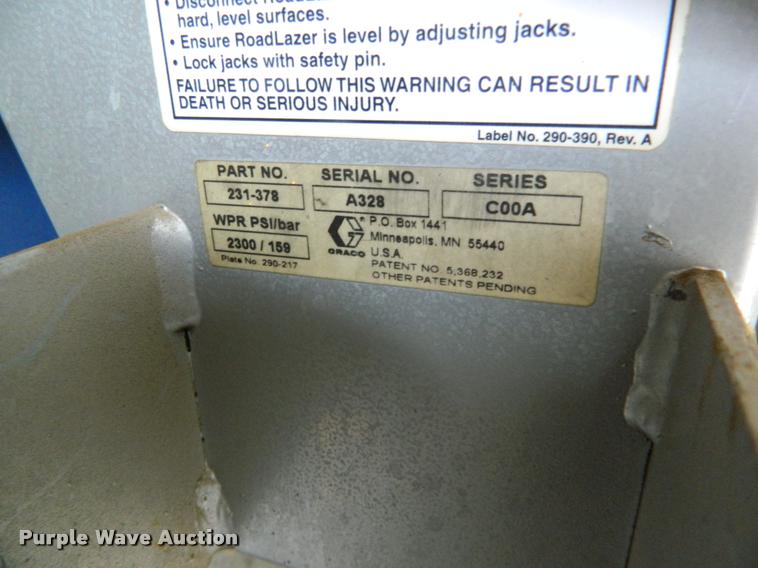 image for item K2688 2000 Graco Road Lazer Series C00A striper