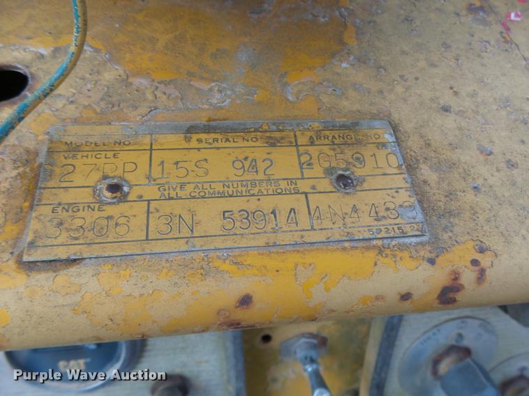 image for item K5510 1978 Caterpillar 627B scraper