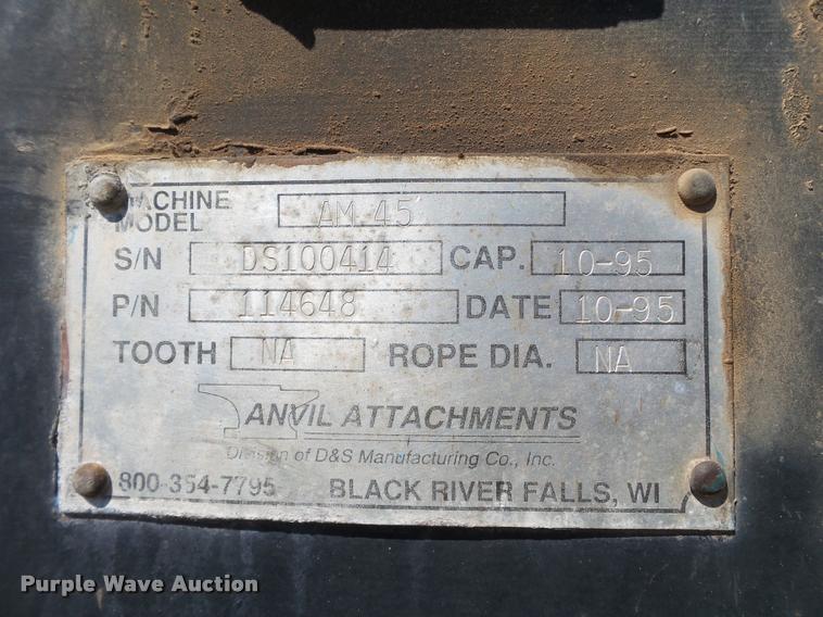 image for item L1564 Anvil AM45 clamshell bucket