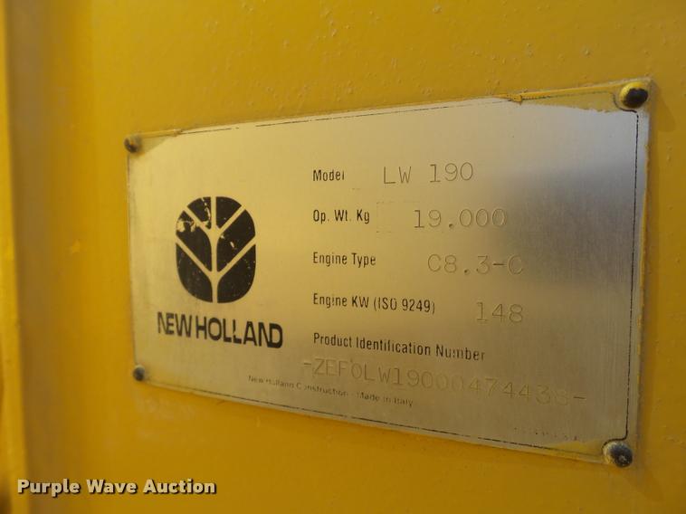 image for item L1568 2000 New Holland LW190 wheel loader
