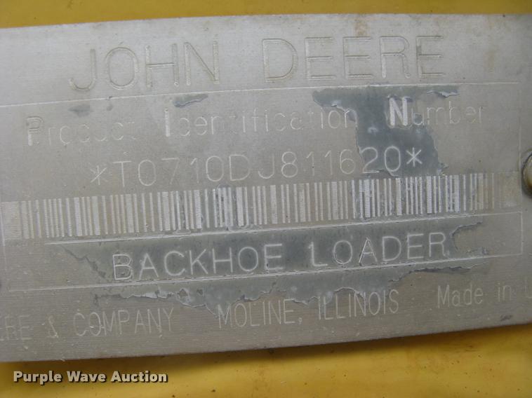 image for item L3987 1995 John Deere 710D backhoe