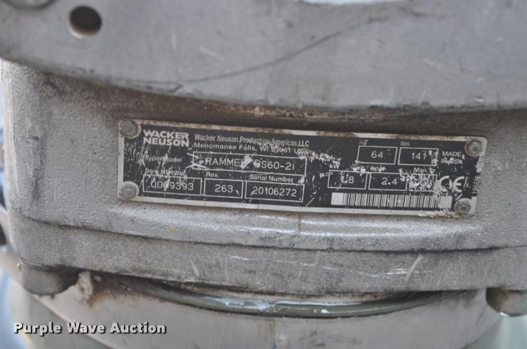 image for item L5172 Wacker Neuson BS60-2i plate compactor