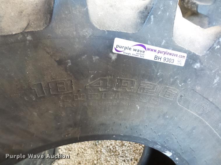 image for item BH9303 (2) Goodyear 18.4R26 tires