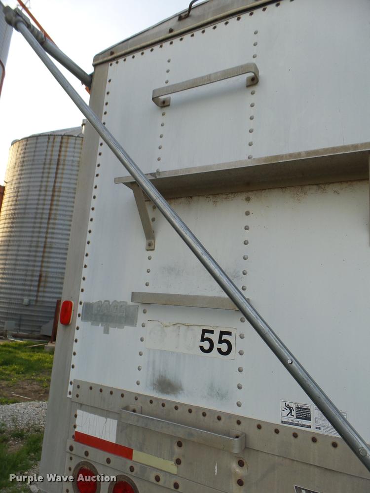 image for item DA6003 1988 Wilson double hopper grain trailer