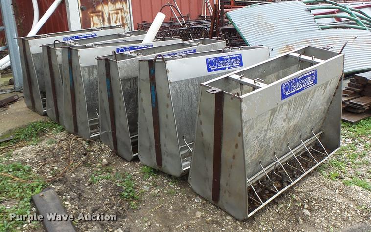 6 Stainless Steel Pig Feeders Item Da9444 4 19 2017